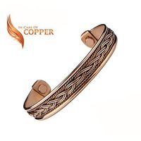 Copper Therapy Pure Copper Bracelet for Arthritis, Carpal Tunnel, and Joint Pain Relief Unisex Design