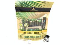 King Palm Minis 1 Pack of 25 Hand Rolled All Natural Mini Rolls with Free S&L Gifts