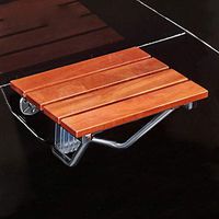 LINYUYI Woody Pro Shower Seat Bathing,Grab Bar,Folding Height Adjustable Bathtub & Shower Stool