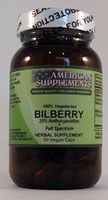Bilberry American Supplements 60 VCaps