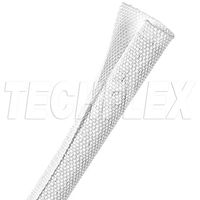 TechFlex 3/4" F6 Woven Wrap White Braided Cable Sleeve 10 Foot F6W0.75WH10