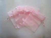 MyCraftSupplies Premium Quality Organza Bags 6x9 Inch 30-Pack for Favors, Gifts, Jewelry (Pink)