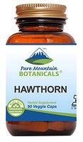 Hawthorn Berry Capsules - 90 Kosher Vegan Caps with 1000mg Organic Hawthorne Berry
