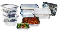 TigerChef Durable Aluminum Oblong Foil Pan Containers Variety Pack, Includes 5 1 Pound, 2.25 Pound and 5 Pound Foil Pans with Board Lids and Dome Covers (Pack of 40)