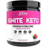 IGNITE KETO Energy Supplement - 12g BHB Salts plus Organic Caffeine - Ketone Drink for Ketosis, Energy, and Focus - Fuel a Ketogenic Diet - Best Beta Hydroxybutyrate Ketones Drink Powder Mix