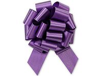 PURPLE Flora Satin 5.5" Pull Bows5.5" - 20 loops -100% Polypropylene 2 unit, 50 pack per unit.