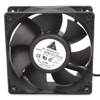 Delta Electronics AFB1212SHE-4F1A FAN, 12VDC, 152 CFM, 120x120x38(7), BALL BEARINGS, 4-47 INCH WITH CONN(SPD/TACK)UL/C