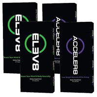 BEpic - ELEV8 ACCELER8 Combo Pack - Boost Your Body (60 Day Supply - 2 Boxes Acceler8, 2 Boxes Elev8)