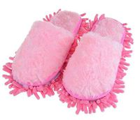 Black Temptation Useful Mop Slippers Floor Cleaning Slippers Mopping Shoes