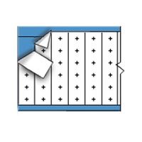 Brady TWM-PLS-PK Low-Profile Glossy Vinyl-Coated Polyester (B-702), Black on White, Symbol Wire Marker Card (25 Cards)