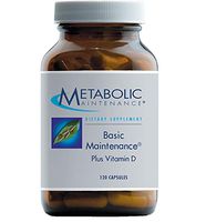 Metabolic Maintenance Basic Maintenance Plus D-3 Without Iron - Twice Daily Multivitamin with Methylfolate + Methyl B12 (120 Capsules)