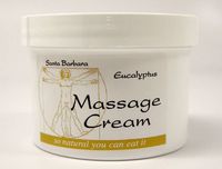 Real Bodywork Santa Barbara Massage Cream - Eucalyptus 32 Ounce Jar