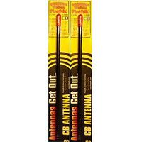 FireStik LOT of 2 KW3-B 3' 5/8 Wave 300 Watts CB Radio Antenna (Black)