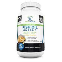 Omega -3 Fish Oil -Burples Lemon Flavor with EPA & DHA to Promote Brain Function-Healthy Heart & Joints