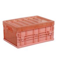 Storage Bins Collapsible Storage Bins with Lids - Folding Plastic Stackable Utility Crates
