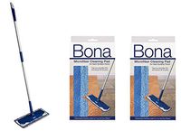 Bona Microfiber Floor Mop + Bona Microfiber Cleaning Pad 2 Pack