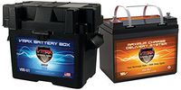 VMAX857 + U1 Box 35AH AGM Battery Compatible with 12 Volt 40lb Thrust Trolling Motors