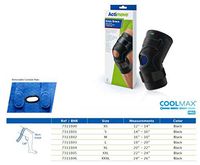 Actimove Knee Brace Wrap Around, Polycentric Hinges, Condyle Pads 2X-Large Black