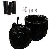 TopBine Durable Office Garbage Bags Home Trash Bags 4 Gallons 90 Counts (Black)