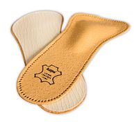 Orthotic 3/4 Leather Shoe Insoles Inserts for Women, Reduce Discomfort Prevent Forefoot Pain with Metatarsal Arch Support, All Sizes (Women/US 8)