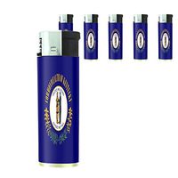 JS & Caren Kentucky State Flag Lighters S1 Set of 5 Electronic Flame Cigarette Smoking
