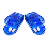 Andux 2pcs Tablets Cut Device Drug Cutting Box Bill Splitter Medicine Cute QYQ-01 (Blue)