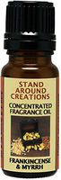 Concentrated Fragrance Oil - Frankincense And Myrrh: A irresistible blend of bergamot, patchouli, sandalwood, myrrh essential oils. (.33 fl.oz.)
