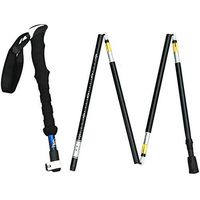 Qi Peng Crutches - Outdoor Folding Lock Trekking Pole Folding Telescopic Trekking Pole Trekking Poles Elderly Crutches Crutch (Color : Blue)