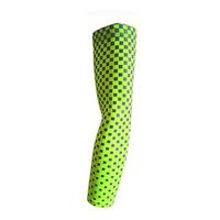 1 Pair Flexible Basketball Arm Sleeves UV Sun Protector Volleyball Running Riding Arm Warmers Compression Sleeves,Green,M