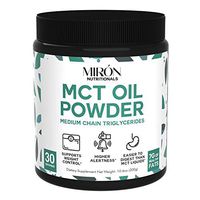 MCT Oil Powder with Acacia Fiber: for Ketone Energy - 30 Servings (10.6oz) | 0 Sugar 0 Net Carbs | Great for Coffee, Smoothies & Cooking | Paleo Friendly, Non-GMO, Dairy Free, Soy Free