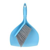 Mini Dustpan and Brush Set - Etable Stylish Sweeping Equipment with Ergonomic Handle for Easy Sofa, Desk, Car Trunk & Seats, Pet House Cleaning - Durable Non-Scratch Angled Bristles for Corners(Blue)