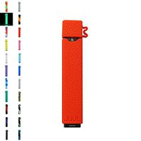 DSC-Mart Texture Case for JUUL, Anti-Slip Silicone Skin Cover Sleeve Wrap Gel Fits JUUL Pen (Standard-Red)