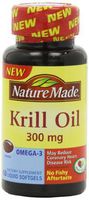 Nature Made Krill Oil Softgels, 300 Mg, 60 Count (Pack of 3 (60 ct ea))