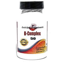 B-Complex 50 Vitamin * 100 Caps 100% Natural - by EarhNaturalSupplements