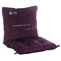 Kylin Express Indoor Soft Home/Office Durable Squared Seat Breathable Chair Cushion with Backrest, Purple