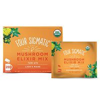 Four Sigmatic Lion’s Mane Mushroom Elixir, USDA Organic, Focus, Vegan, Paleo, 20 Count