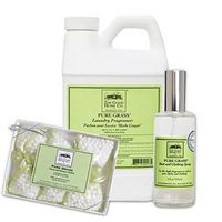 The Good Home Fragrance Fabric Softener 64 Oz, Sheet and Clothing Linen Spray 4 Oz, Closet and Drawers Sachets 0.5 Oz Pure Grass, Improves Sleep, Refreshes Clothes and Linen All Natural Freshener