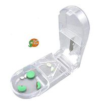 PUNPUN Pill Cutter Pill Splitter with Retracting Blade Guard - for Cutting Small Pills or Large Pills in Half