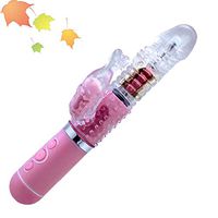 Personal Waterproof Magic Wand Massager with 12 Mode Cordless Quiet Muscle Pain Handheld and Sport Recovery-Pink