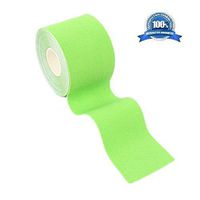 Mcolics Muscle Bandage, Athletic Elastic Kinesiology Tape 15 Colors 2-inch x 16.4 ft Roll Cotton Elastic Adhesive Muscle Sports Tape Bandage Physio Strain Injury Support (Green)