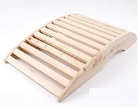 Wooden Backbender Japanese Cypress Wood Spine Stretcher Pilates Yoga Arc Back Braces Lumbar Supports