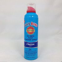Gold Bond No Mess Foot Powder Spray, Fresh, 7 Ounce ( Pack of 8 )