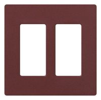 Lutron Claro 2 Gang Decorator Wallplate, SC-2-MR, Merlot