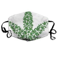 Face Mask Marijuana Leaf Designer Cycling Half Face Earloop Dust Mask for Men