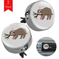 Love Brown Sloth 01 Aromatherapy Diffuser Car Essential Oil Diffuser Air Freshener Deodorant Personal Care Aromatherapy 1.33x1.83in