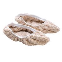 Mop Slippers Shoes Cover Soft Washable Reusable Microfiber Foot Socks Floor Dust Dirt Hair Cleaner For Bathroom Office Kitchen House Polishing Cleaning (Color : Beige)