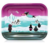 STR8 Metal Rolling Tray - Stoney Penguins (Mini)