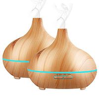 Essential Oil Diffuser, Aroma Essential Oil Diffuser,300ml Ultrasonic Cool Mist Air Humidifier with 7Color Change LED Light,Waterless Auto-Off