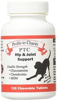 PTC Glucosamine and Chondroitin with MSM for Dogs | Hip and Joint Support and Pain Relief for Arthritis, Veterinarian Approved, 120 Chewable Tablets by Profits to Charity