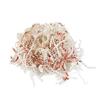 BonBon Paper Premium Crinkle Cut Paper Shred (Ivory & Rose Gold) Generous 1 LB